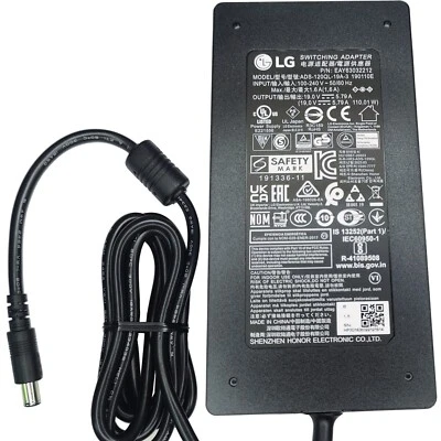 Genuine 19V 5.79A AC/DC Adapter For LG 34GN850-B Monitor ADS-120QL-19A-3 190110E - Image 1 of 4