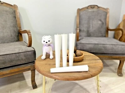 Patas cónicas de madera de haya (4 piezas) con diferentes acabados y longitudes patas de muebles Foto 1 de 4