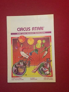 Circus Atari Game Program Instruction Manual NICE Booklet CX2630 - Picture 1 of 2