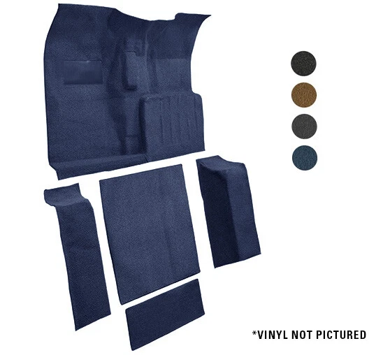 Комплект высокопрочных виниловых напольных ковриков 59-73 Jeep CJ-5 / CJ5 *Сделано в США* - Изображение 1 из 4