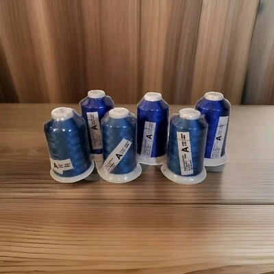 FUFU RAYON EMBROIDERY THREAD LOT OF (6) 120% 5000M - Image 1 of 4