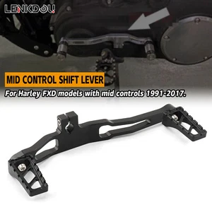 Mid Control Heel Toe Shift Lever W/ Pegs For Harley Dyna Fat Bob Street FXD  - Picture 1 of 11