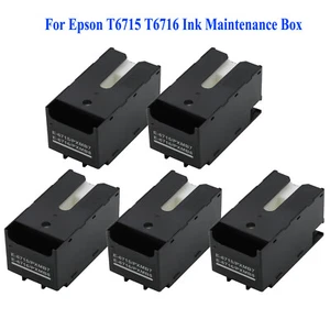 For Epson T6715 T6716 Ink Maintenance Box for Workforce Pro WF-4720DWF 5PCS - Picture 1 of 5