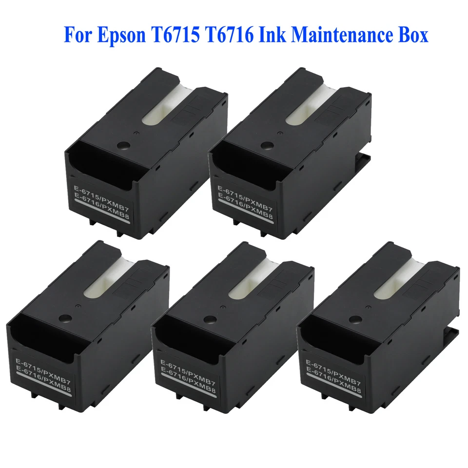 For Epson T6715 T6716 Ink Maintenance Box for Workforce Pro WF-4720DWF 5PCS - Image 1 of 4