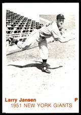1975 TCMA 1951 NEW YORK GIANTS LARRY JENSEN NEW YORK GIANTS