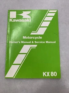 1985 KAWASAKI KX80 MOTORCYCLE OWNER'S MANUAL & SERVICE MANUAL 99920-1326-01 - Picture 1 of 2