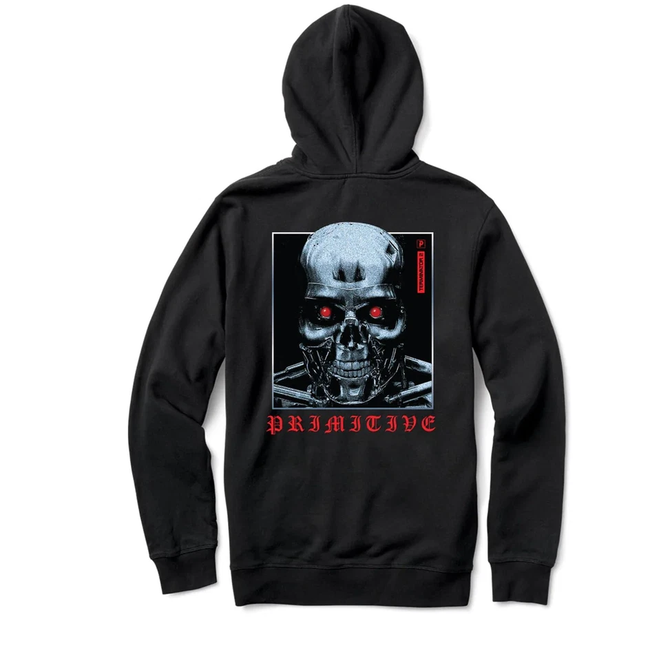 Primitive Terminator 2 Judgement Day Machine Hoodie Men's Black - NWT - Image 1 of 3