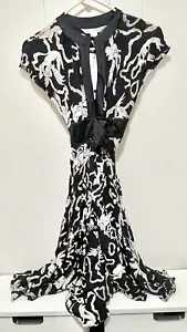 Diane Von Furstenberg Silk Wrap Dress Fight For Love Cherub Size 2 - Picture 1 of 13