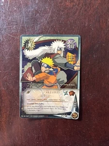 Naruto CCG Uzumaki & Jiraiya Meister und Schüler 204 Super Rare Gold Foil Karte - Bild 1 von 2