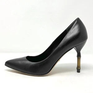 GUCCI Black Leather Bamboo Heel Pumps – Size 37 - Picture 1 of 9