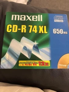 Maxell CD-R 74 XL 650MB - 12x -Recordable Discs - Picture 1 of 2