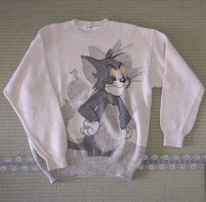 Iceberg Tom and Jerry Off-White Pullover Strick Vintage Gilmar 90er selten - Bild 1 von 12