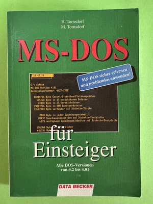 MS-DOS für Einsteiger - H. Tornsdorf - DATA BECKER - sehr gute Erhaltung - - Bild 1 von 3