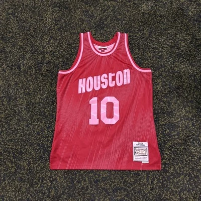 Mitchell & Ness Monochrome Swingman Sam Cassell Houston Rockets Jersey Sz Large - Image 1 of 4