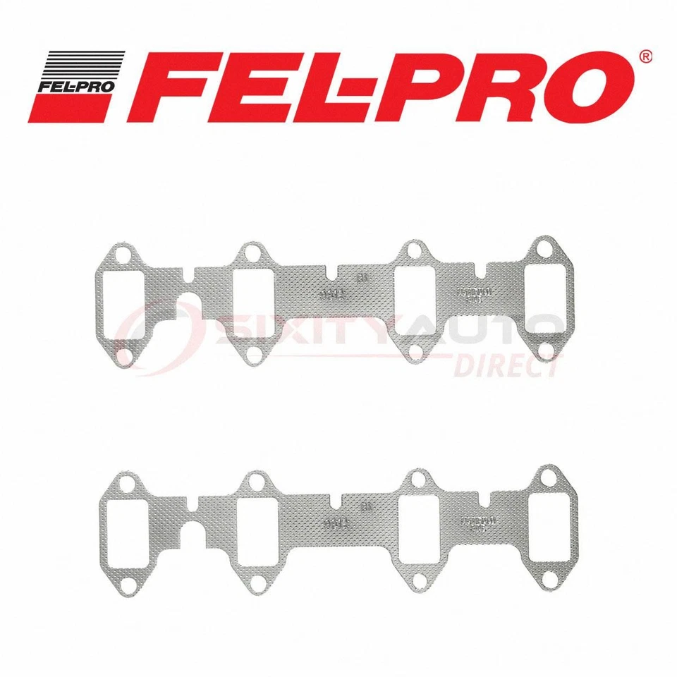 Fel-Pro Exhaust Manifold Gasket Set for 1966-1968 Mercury Montclair 6.4L ae Foto 1 de 4