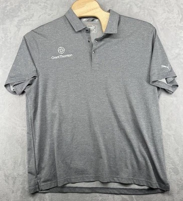 Polo Puma Golf Grant Thornton Logo Gris Para Hombre Talla 2XL USADO EN EXCELENTE ESTADO Foto 1 de 4