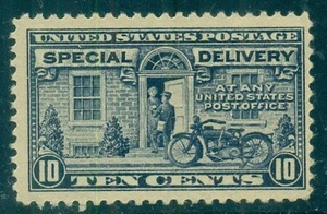 US #E12 10¢ gris violeta, og, NH, VF+, Scott $95.00 - Imagen 1 de 1
