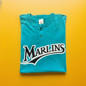 VTG 90S Florida Marlins Majestic Jersey Shirt Size XL - Picture 1 of 11