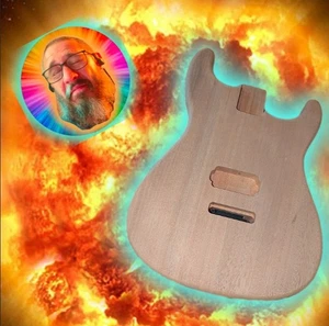 Cuerpo de Guitarra Caoba Estilo Strat Guitarra Eléctrica - Sin Acabar H o P90 ¡Glorioso! - Imagen 1 de 14