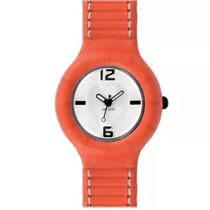 Hip Hop Orologio IN Silicone Pelle Piccolo HWU0201 Arancio Nuovo - Foto 1 di 1