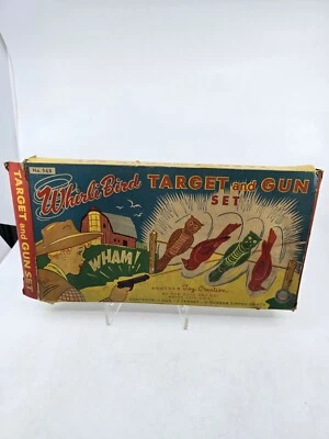 Vintage Anos 50 Ohio Art Whirli Bird Target Gun Estanho Litho Jogo de Tiro 3/2 - Imagem 1 de 4