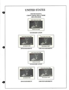 INDCOLL Crow Creek Sioux Tribe Stamps -- Page 02 - Picture 1 of 1