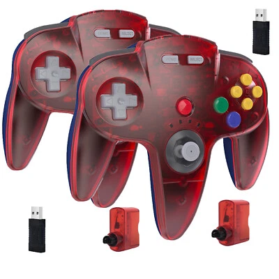 2.4G Wireless N64 Controller for N64 Switch Switch2 MAC PC Remote Rumble GamePad - Image 1 of 4