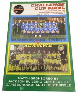 GAINSBOROUGH TRINITY V ALTRINCHAM - UNIBOND LEAGUE CHALLENGE CUP FINAL - 29.4.1998 - Bild 1 von 1