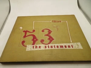 1953 STATE UNIVERSITY NEW YORK COLLEGE YEARBOOK, THE STATEMENT, NEW YORK, NY - Picture 1 of 4
