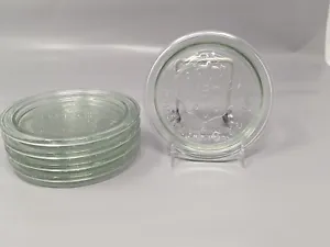 Lot Of 5 Weck Rundrand Glas 100 Glass Canning Lids Strawberry - Picture 1 of 12