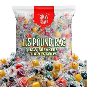 Rompe mandíbulas envueltos individualmente caramelo duro con sabor a fruta, bolsa de 1,5 libras - Imagen 1 de 6