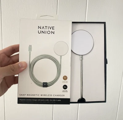 Native Union Snap Magnetic Wireless Charger 10ft USB-C Sage iPhone 12 or later - Image 1 of 4