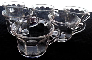 Imperial Glass 6 Clear Crocheted Crystal 7 ounce Punch Cups - Picture 1 of 7