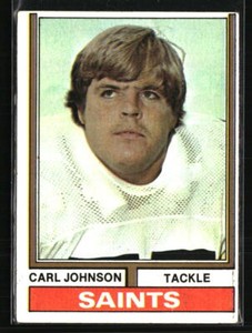 Carl Johnson 1974 Topps #308 Football Card