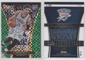 2015-16 Panini Select Courtside Green Prizm /5 Enes Kanter #235