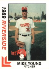 1989 Riverside Red Wave Best #21 Mike Young