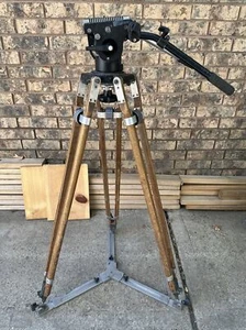 Bogen Manfrotto 3066 Camera Fluid Head Pan Tilt Vintage W Tripod Spreader *read* - Picture 1 of 23
