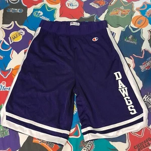 Vtg Champion UW Washington Huskies Basketball Shorts Men Size M Medium purple - Picture 1 of 5