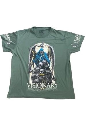 Мужская рубашка Fresh Laundry 3 XL с коротким рукавом Visionary Grunge Hunter зеленая готическая - Изображение 1 из 4