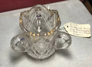 SOPORTE PALILLO DE DIENTES EAPG 3 ASAS VIDRIO U S PATRÓN MINNESOTA 1898 2 1/4" T - Imagen 1 de 5