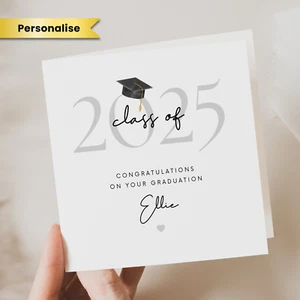 Personalised Graduation Card For 2025 Graduation Celebration Gift Him Her Child - Picture 1 of 2