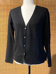 Joe Fresh Cashmere Black Cardigan L - Picture 1 of 2