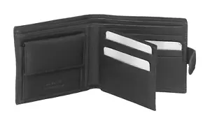 Pierre Cardin Men's Genuine Soft Italian Leather RFID Wallet - Black - Picture 1 of 3