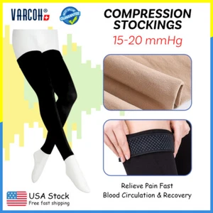 Compression Stockings Men Women 15-20 mmHg Medical Varicose Veins Surgical Socks - Picture 1 of 14