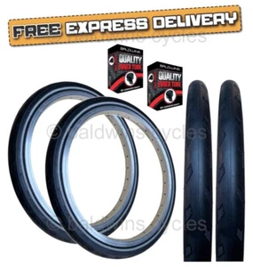 PAIR Baldys 16 x 1-3/8 PUNCTURE PROTECTED TYRES & TUBES Brompton Folding Bikes - Picture 1 of 14