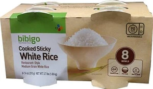 Bibigo Cooked Sticky White Rice, 7.4 Ounce (8 Count) (4 Pack) - Picture 1 of 1