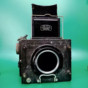 Vintage Zeiss Ikon Miroflex Klappkamera 9x12, Verschluss funktioniert, gut getragen - Bild 1 von 8