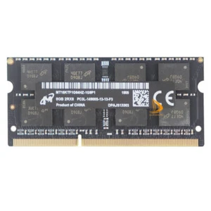 Micron 8GB 2RX8 DDR3L 1866MHz PC3L-14900S 204PIN SODIMM Laptop Memory RAM CL13 , - Picture 1 of 3