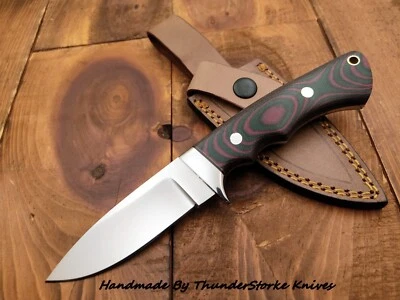 Custom Handmade 12c27 Steel Survival Camping Outdoor Fixed Blade Hunting Knife - Image 1 of 4