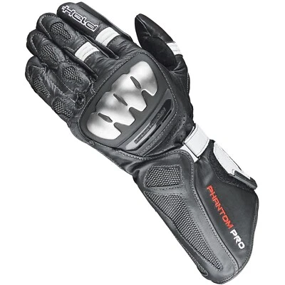 Guantes De Moto 11 - Held Phantom Pro - Piel De Canguro Negro-Blanco - Imagen 1 de 4
